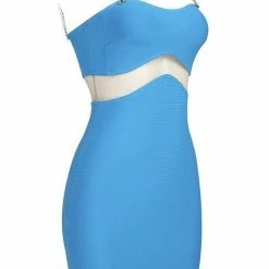 Jessica Bara Brooklyn Mesh Cut Out Mini Dress