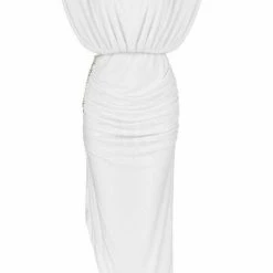 Jessica Bara Venice Sleeveless Backless Chain Maxi Dress