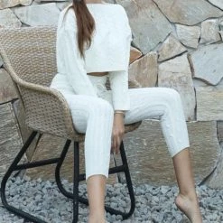 Jessica Bara Maeve Knit Top And Legging Two Piece Set Reve Doll Essentials