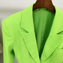 Jessica Bara Lana Oversized Fluorescent Blazer