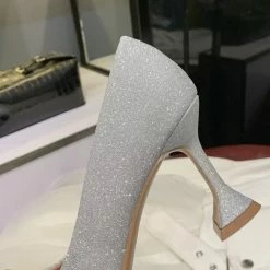 The Event Shop Jessica Bara Kristin Glitter Pointed Toe Heels