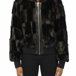 Reve Doll Essentials Jessica Bara Tina Faux Fur Bomber Jacket