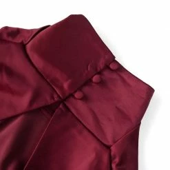 Jessica Bara Faye Long Sleeve Satin Backless Bodysuit Tops