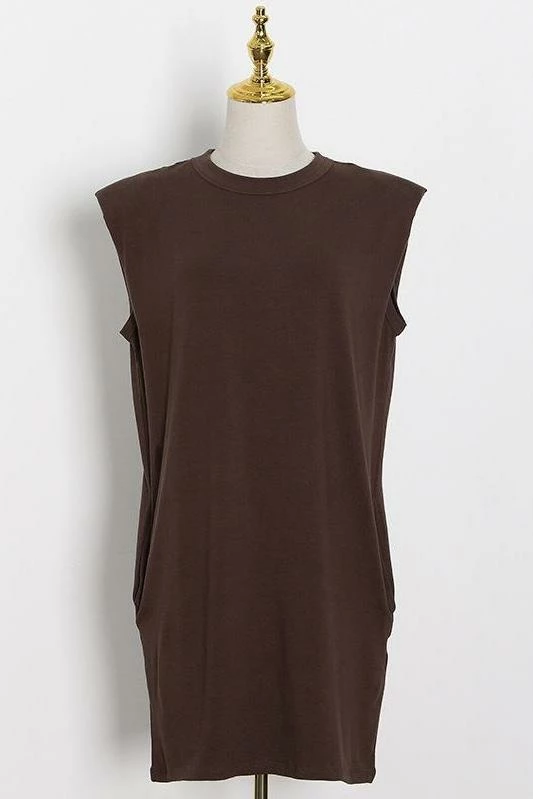 Jessica Bara Nora Sleeveless T Shirt Mini Dress