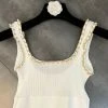 Jessica Bara Bryanna Chain Knit Cropped Tank Top Reve Doll Essentials