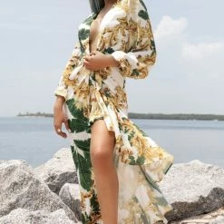 Cioccolato Mila Ruffle Cover Up Dress