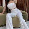 Jenna Jenovich Jessica Bara Myra Crop Top And Pant Two Piece Set