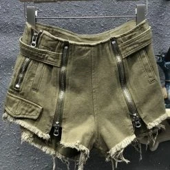 Reve Doll Essentials Jessica Bara Jaycie Denim Zipper Shorts