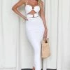 Summer Lovin' Jessica Bara Chrissy Halter Cut Out Maxi Dress