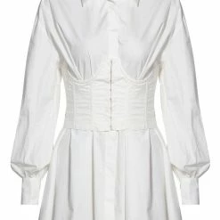 Jessica Bara Aubrey Long Sleeve Corset Shirt Dress Reve Doll Essentials