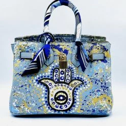 Anca Barbu Handpainted Hamsa Handbag Reve Doll Essentials