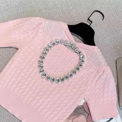 Jessica Bara Colleen Rhinestone Backless Top Reve Doll Essentials