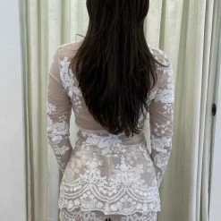 Birthday Suit Jessica Bara Kelsey Mesh Two Piece Blazer Set