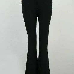 Jessica Bara Helena Gold Button Flare Pants