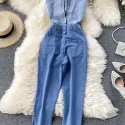 Jessica Bara Nia Denim Ombré Jumpsuit Summer Lovin'