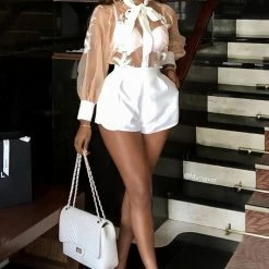 Jessica Bara Valencia Sheer Lace Two Piece Set Influencer Style