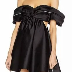 Jessica Bara Tristian Off The Shoulder Rhinestone Mini Dress