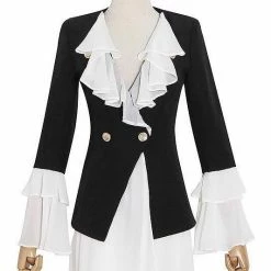 The 9-5 Shop Jessica Bara Amory Long Sleeve Ruffle Blazer Dress