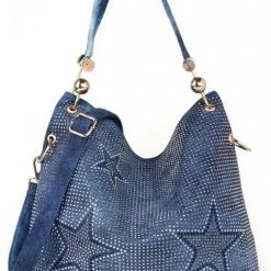 Jessica Bara Arizona Denim Star Studded Shoulder Bag Reve Doll Essentials