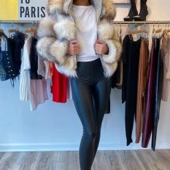 Jessica Bara Maritza Fur And Wool Jacket
