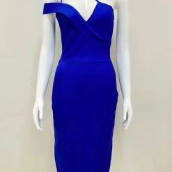 Jessica Bara Natali One Shoulder Bandage Mini Dress