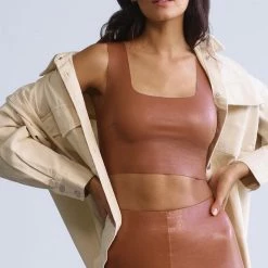 Commando Faux Leather Crop Top