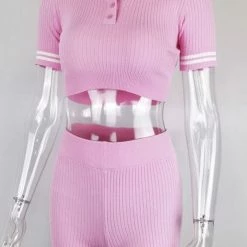 Jessica Bara Gloria Crop Top And Short Two Piece Set Reve Doll Essentials