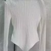 Reve Doll Essentials Jessica Bara Deena Long Sleeve Turtleneck Bodysuit