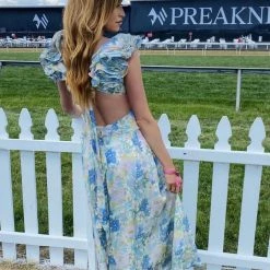 Influencer Style Jessica Bara Odonna Vintage Floral Maxi Dress