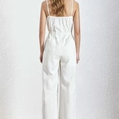 Reve Doll Essentials Jessica Bara Siggy Wide Leg Button Jumpsuit
