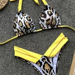 Jessica Bara Trixi Neon Printed Bikini Set