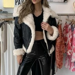 Reve Doll Essentials Jessica Bara Cassidy Shearling Oversized Puffer Coat