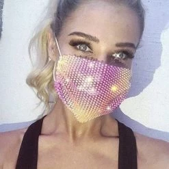 Penelope Protective Rhinestone Face Masks