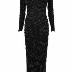 Jessica Bara Iggy Beaded Long Sleeve Maxi Dress Summer Lovin'