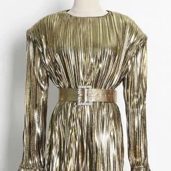 Birthday Suit Jessica Bara Dillon Long Sleeve Belted Mini Dress