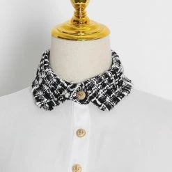 Jessica Bara Theodora Tweed Top And Skirt Two Piece Set