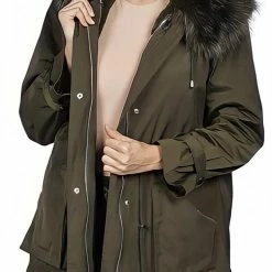Jessica Bara Patty Faux Fur Trim Hooded Parka Jacket