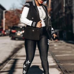 Jessica Bara Poppy Varisty Double Breasted Blazer