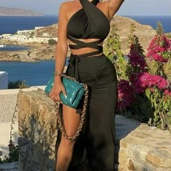 Jessica Bara Samara Strappy Top & Skirt Two Piece Set