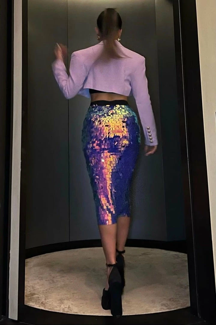 Jessica Bara Dixie Long Sleeve Cropped Blazer