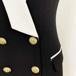 Jessica Bara Maine Sleeveless Double Breasted Blazer Dress