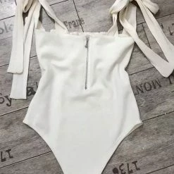 Jessica Bara Chance Bowknot Bodysuit