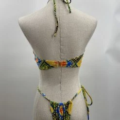 Cindy Prado Jessica Bara Stephano Printed Strappy Bikini Set