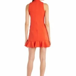 Jessica Bara Kenzo Double Breasted Ruffle Blazer Dress