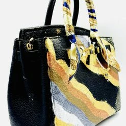 Accessories Anca Barbu Handpainted Geode Handbag