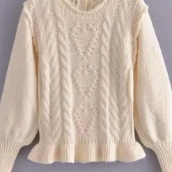 Jessica Bara Lottie Fuzzy Knit Sweater And Skirt Two Piece Set