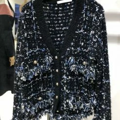 Jessica Bara Rebecca Multi-Colored Knit Cardigan