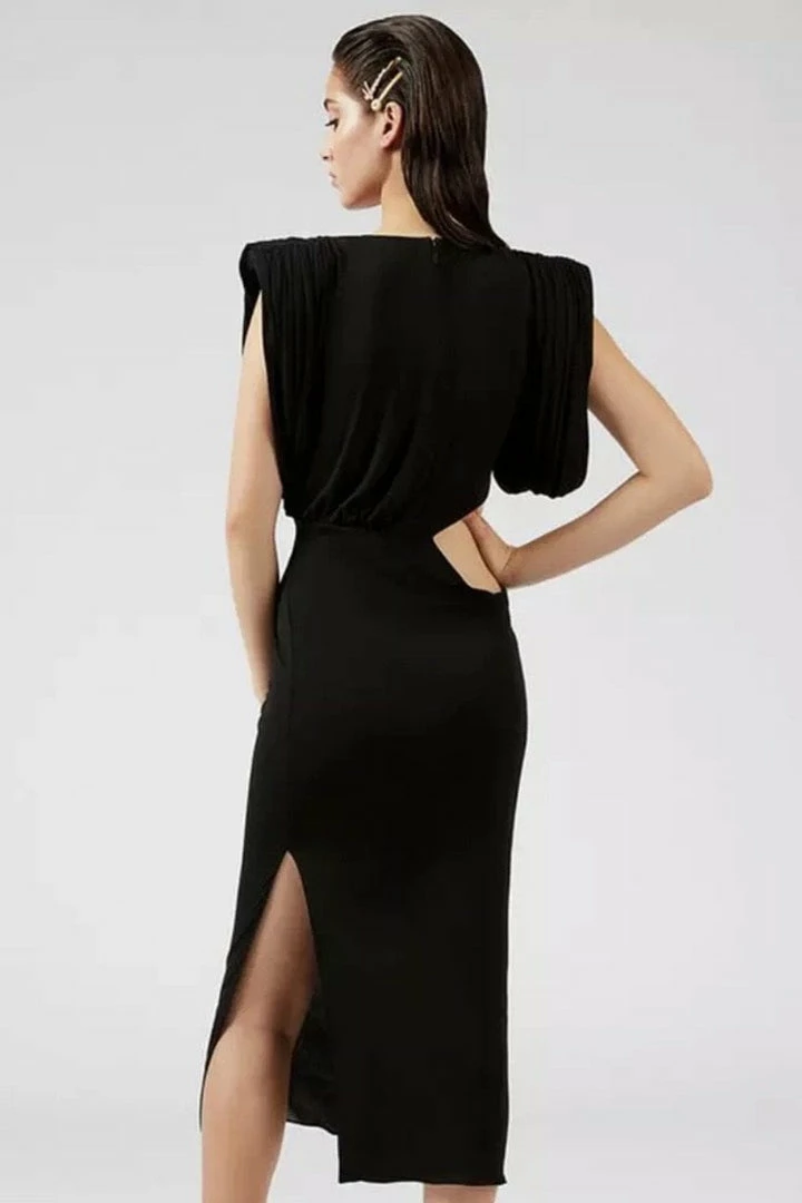 Influencer Style Jessica Bara Veronica Short Sleeve Cut Out Mini Dress