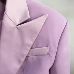 Jessica Bara Dixie Long Sleeve Cropped Blazer