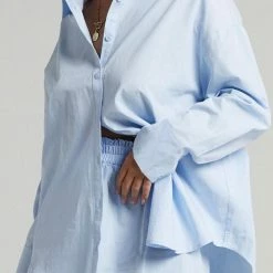 Jessica Bara Josilyn Button Down Top And Shorts Two Piece Set Reve Doll Essentials